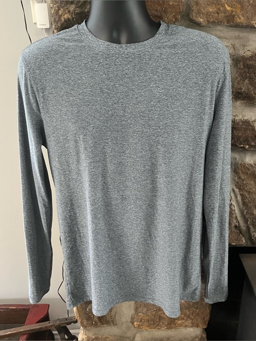 True Classic Athletic Long Sleeve T-Shirt, Heather Gray - Men’s Medium